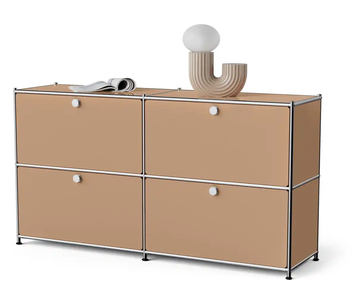 Bild 1 von Metall-Sideboard »CN3« mit 4 Klappenfächern, toffee