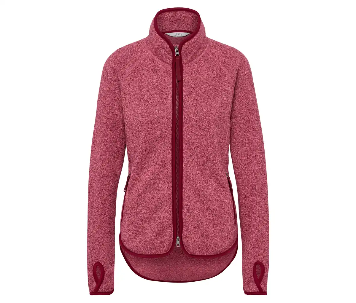 Bild 1 von Strickfleece-Jacke, rosa