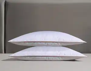 RIBECO Gänsefederkopfkissen Kalle, Füllung: Gänsefedern & -Daunen, Bezug: 100% Baumwolle, Spar-Set, 2-tlg., pflegeleicht!