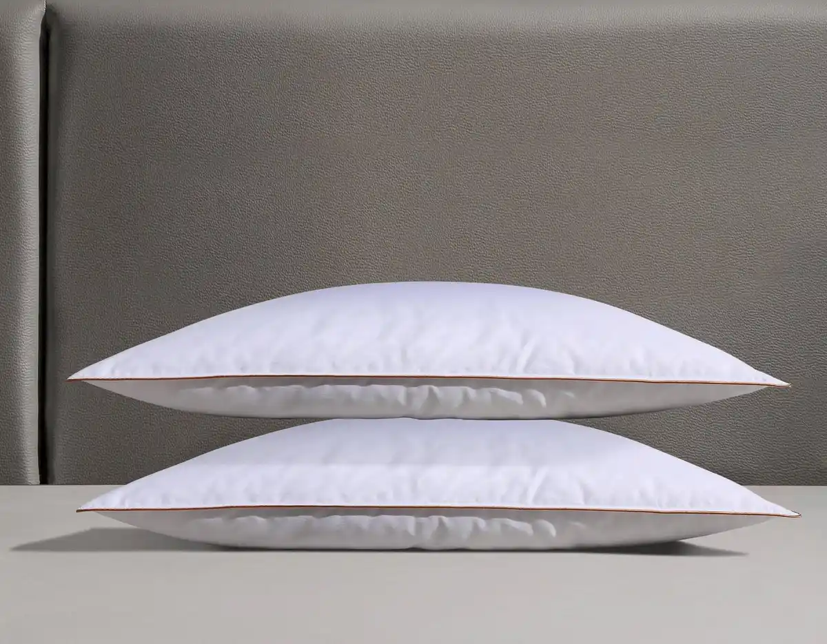 Bild 1 von RIBECO Gänsefederkopfkissen Kalle, Füllung: Gänsefedern & -Daunen, Bezug: 100% Baumwolle, Spar-Set, 2-tlg., pflegeleicht!