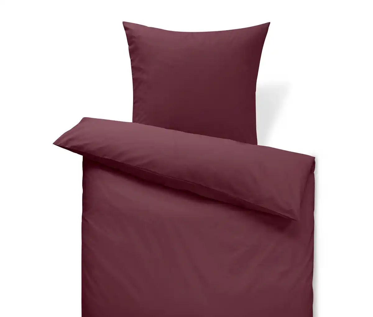 Bild 1 von Perkal-Bettwäsche, bordeauxrot, Normalgröße
