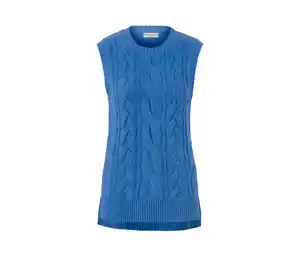 Strick-Pullunder mit Zopfmuster