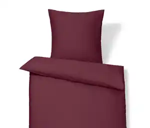 Baumwollsatin-Bettwäsche, beere, Normalgröße