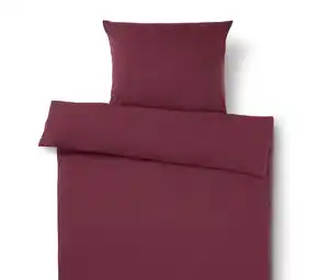 Jersey-Bettwäsche, bordeauxrot, Normalgröße