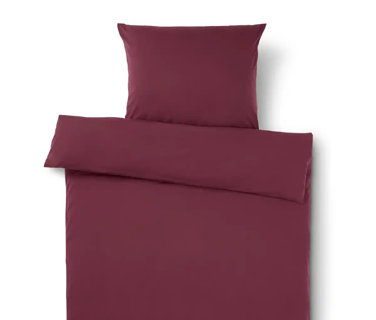 Bild 1 von Jersey-Bettwäsche, bordeauxrot, Normalgröße