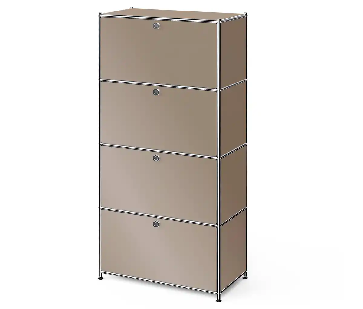 Bild 1 von Metall-Highboard »CN3« mit 4 Klappenfächern, taupe