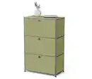 Bild 1 von Metall-Kommode »CN3« mit 3 Klappenfächern, pistazie