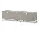 Bild 1 von Metall-Lowboard »CN3« mit 3 Klappenfächern, hellgrau