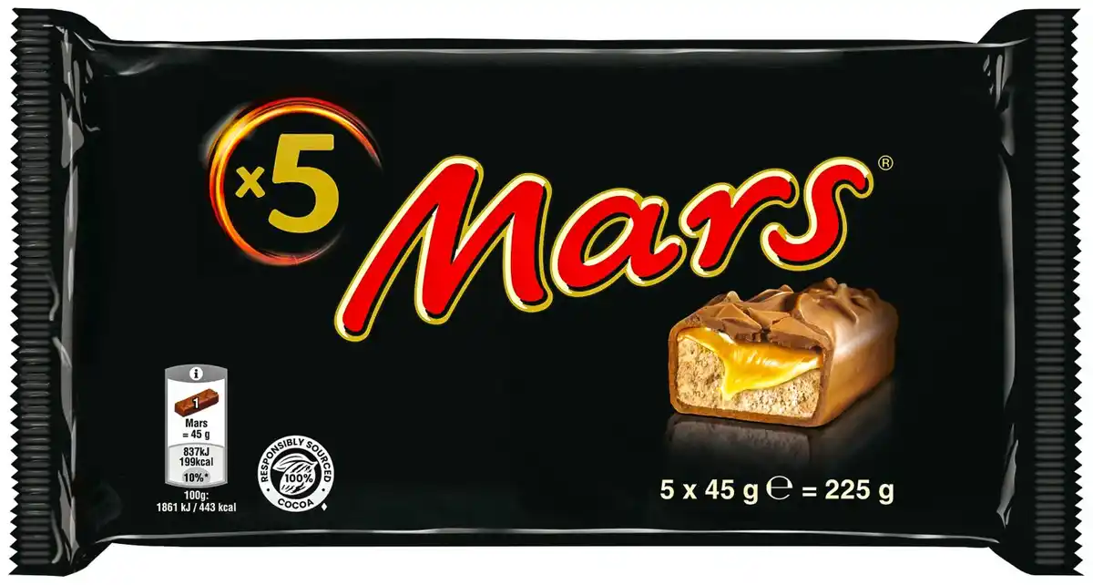 Bild 1 von MARS oder SNICKERS Schokoriegel, 4 - 5 St. = 146 - 250-g-Packg.