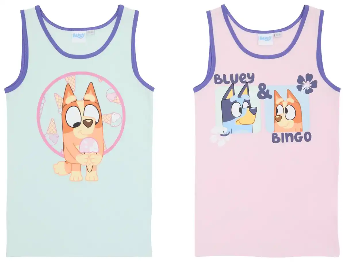 Bild 2 von Kinder-Unterhemden »Bluey«, 2-St.-Packg.