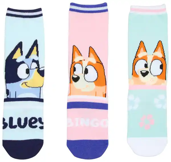 Bild 2 von Kinder-Socken »Bluey«, 3 Paar