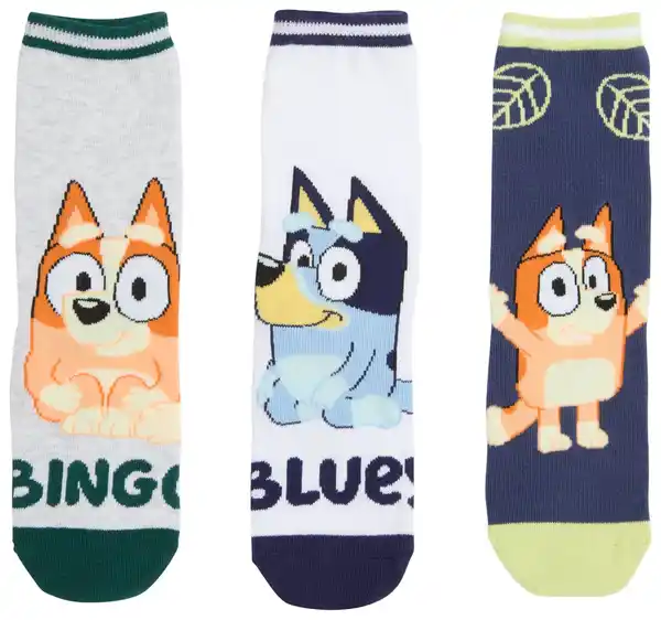 Bild 3 von Kinder-Socken »Bluey«, 3 Paar