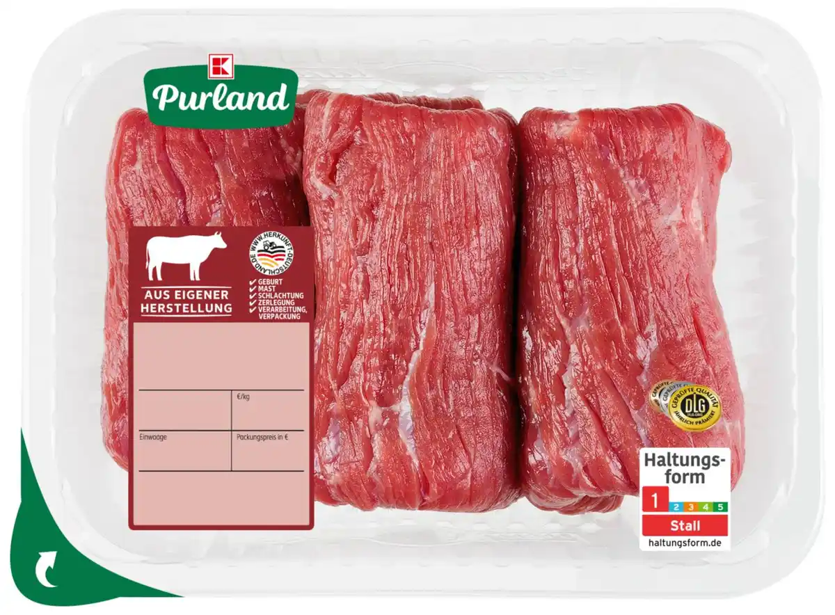 Bild 1 von K-PURLAND Rinderrouladen vom Jungbullen, kg