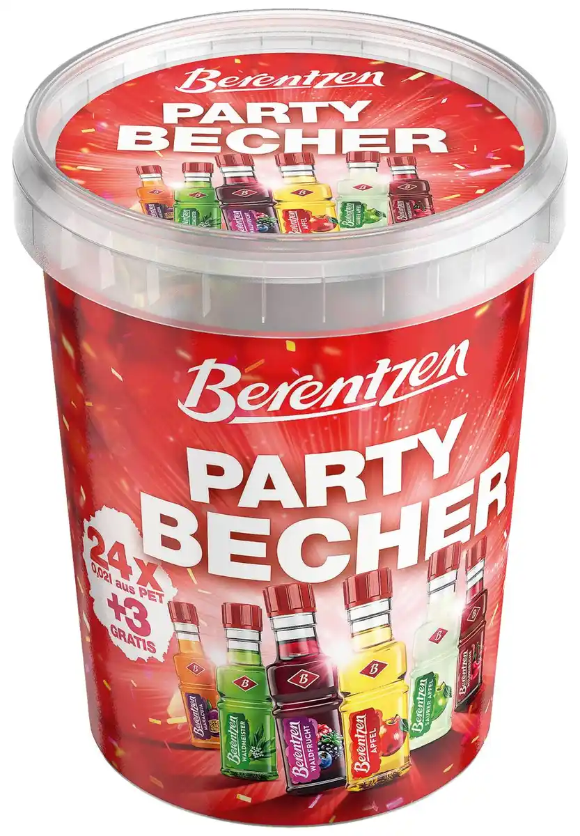 Bild 1 von BERENTZEN oder PUSCHKIN Party-Becher oder -Shooter Mini-Liköre, Packg. = 24 - 27 x 0,02-l-Fl.