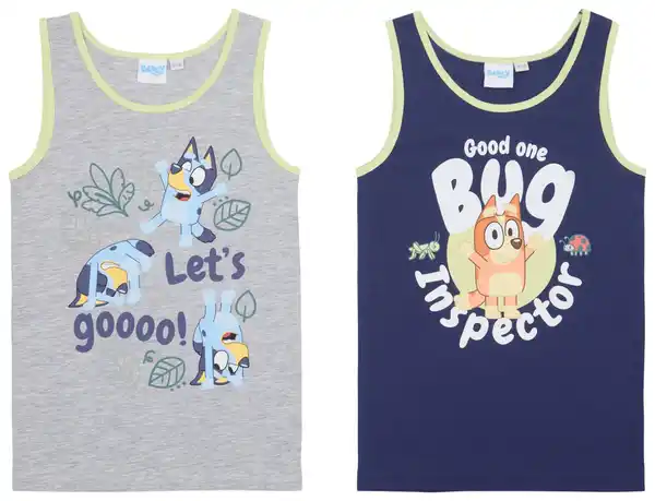 Bild 2 von Kinder-Unterhemden »Bluey«, 2-St.-Packg.