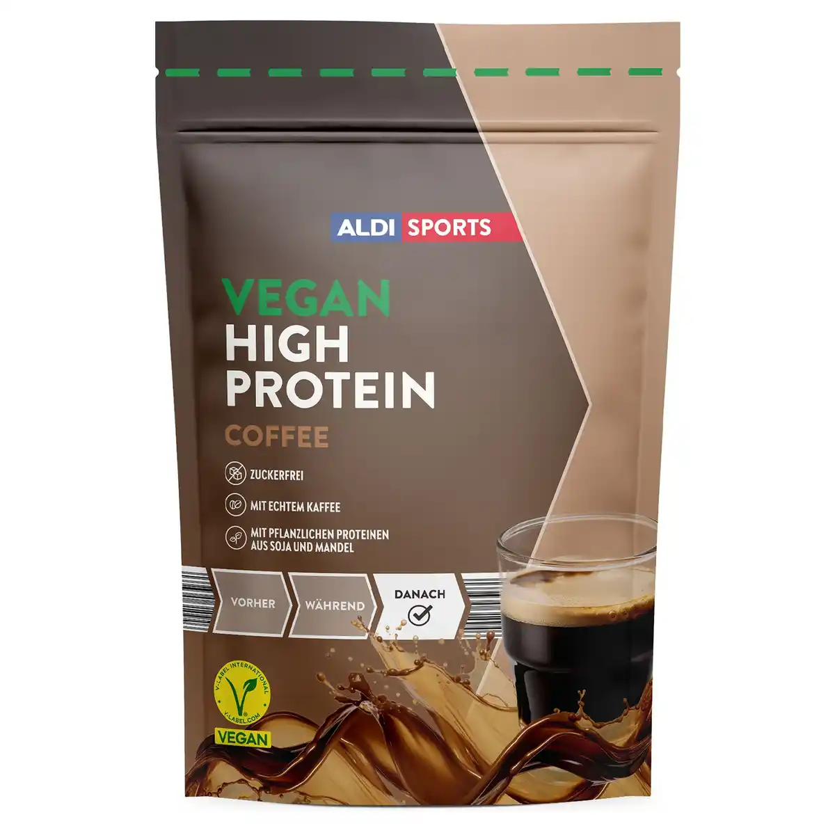Bild 1 von ALDI SPORTS Veganer Protein Expresso 300 g