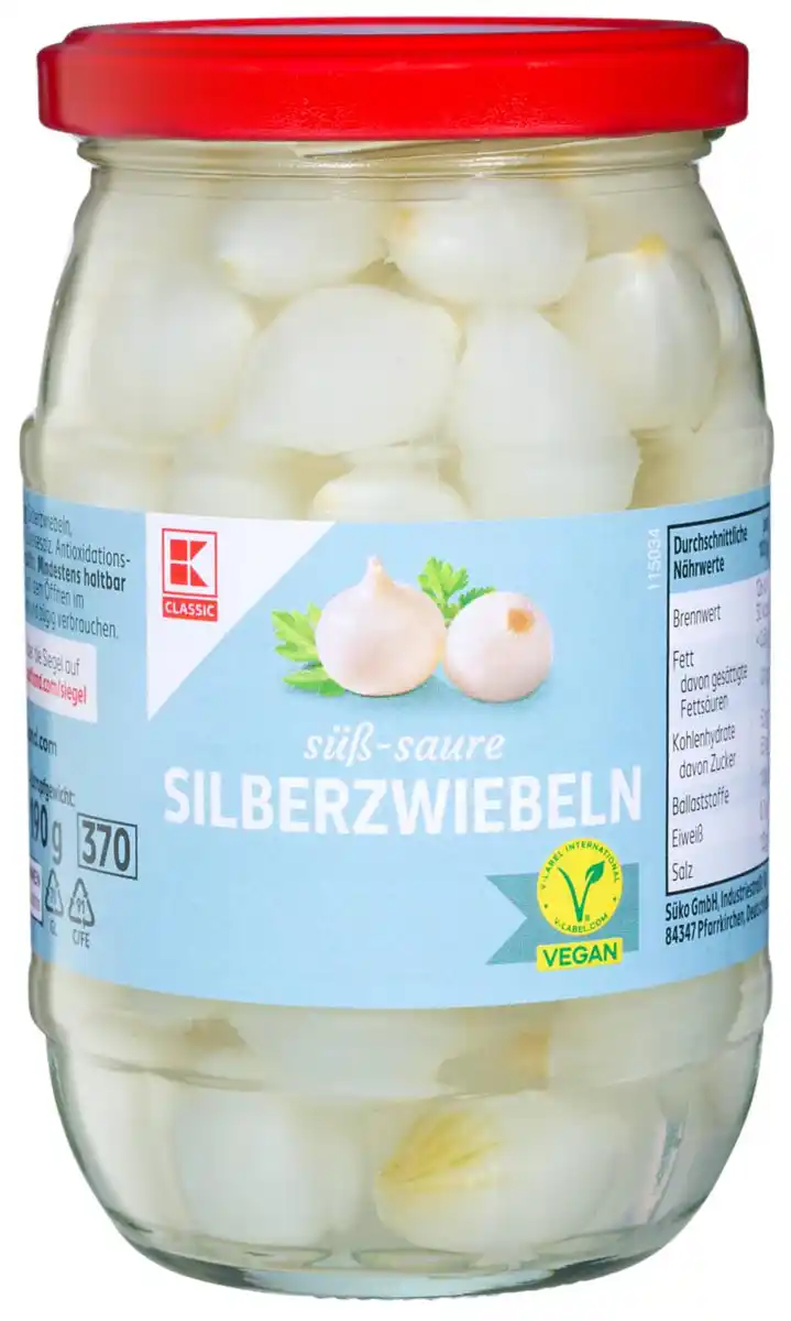 Bild 1 von K-CLASSIC Silberzwiebeln, 320-g-Glas