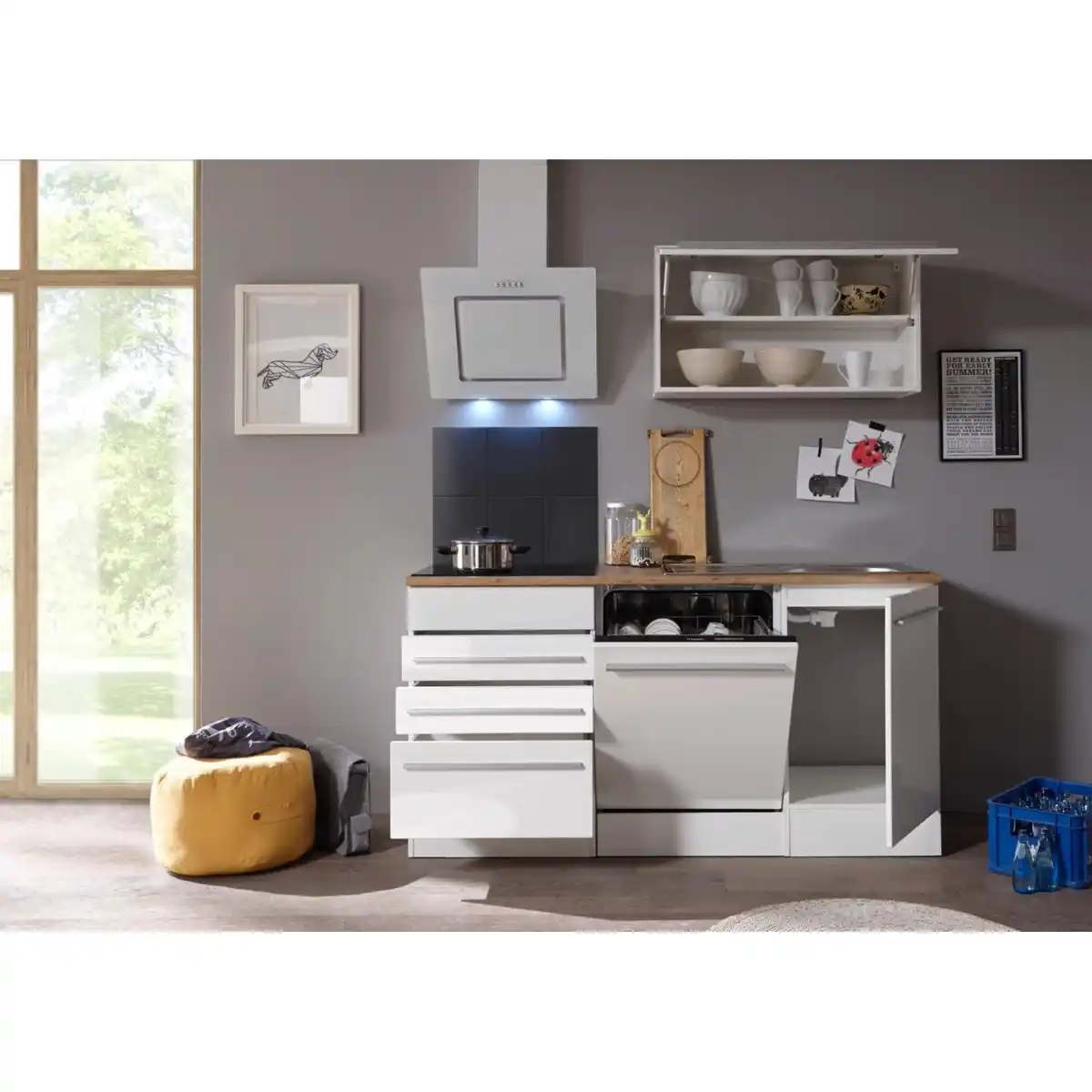 Bild 4 von Respekta Premium Küchenzeile BERP290HWWC 290 cm Weiß Hochglanz