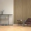 Bild 4 von Denpanels Akustikpaneel Acu-Line Eiche Dunkel auf Melamin Filz 260 cm