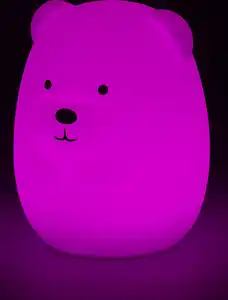 IDEENWELT Akku-Silikon-Nachtlicht Bär