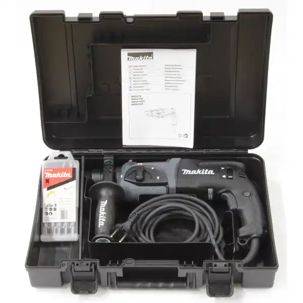 Bild 2 von Makita Kombihammer HR2470BX40 für SDS+ Schwarz 24 mm im Koffer