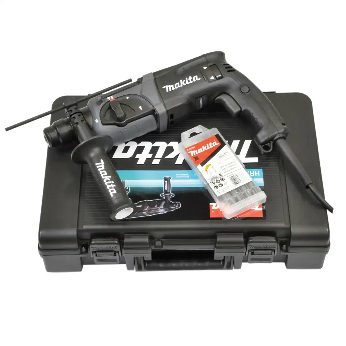 Bild 1 von Makita Kombihammer HR2470BX40 für SDS+ Schwarz 24 mm im Koffer