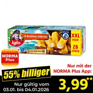 Iglo Backfisch-Stäbchen XXL 100% Filet