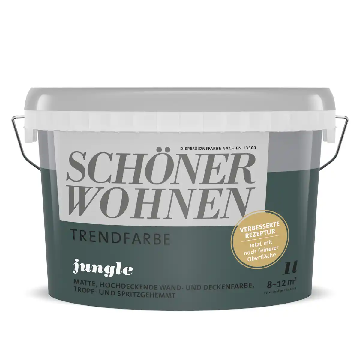 Bild 1 von Schöner Wohnen Farbe Trendfarbe 'Jungle' graugrün matt 1 l