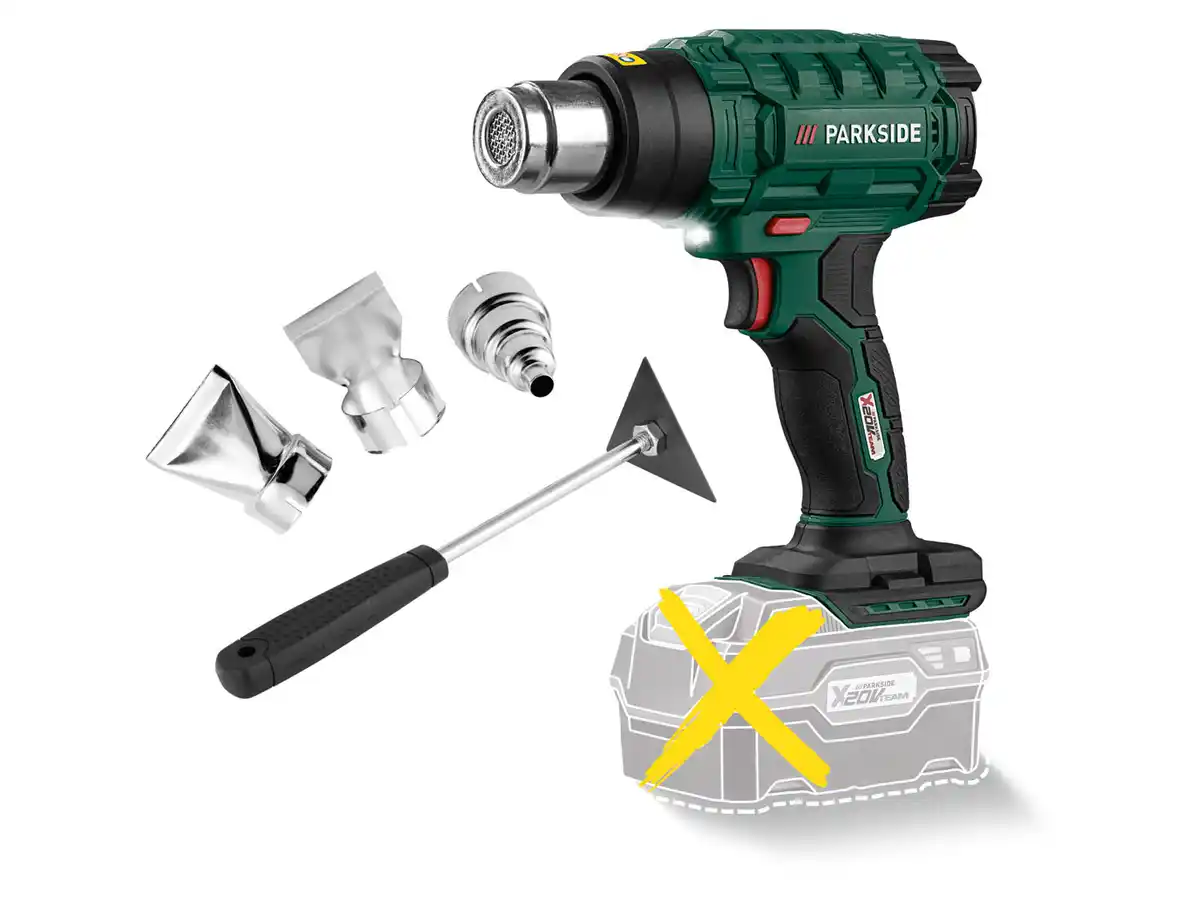 Bild 4 von PARKSIDE® 20 V Akku-Heißluftgebläse »PHLGA 20-Li B1«, mit Aufsätzen, ohne Akku und Ladegerät