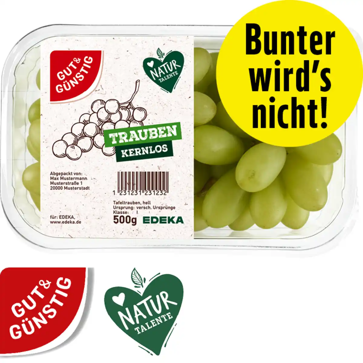 Bild 1 von Tafeltrauben hell