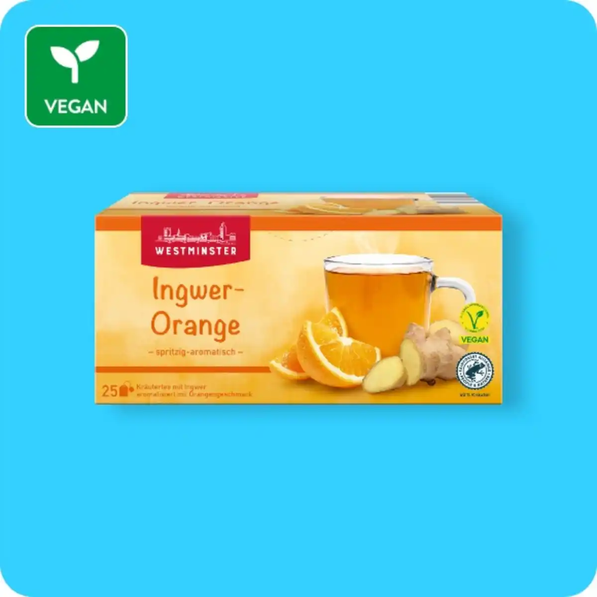 Bild 1 von WESTMINSTER Ingwertee, Ingwer-Orange oder Ingwer-Kurkuma