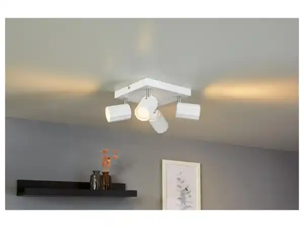 Bild 3 von LIVARNO home Deckenschienenleuchte / Deckenstrahler, mit 4 neig- und schwenkbaren Spots