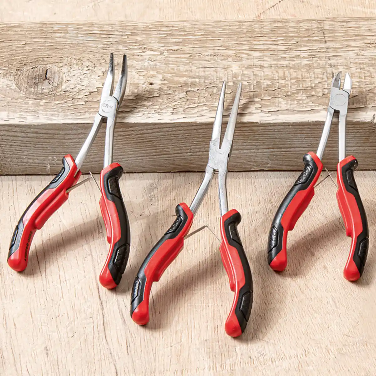 Bild 1 von Kraft Werkzeuge Flachrundzange / Spitzzange / Seitenschneider