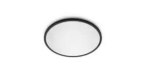 Philips LED Deckenleuchte Valen schwarz Ø 42 x 2 cm warmweiß-kaltweiß dimmbar