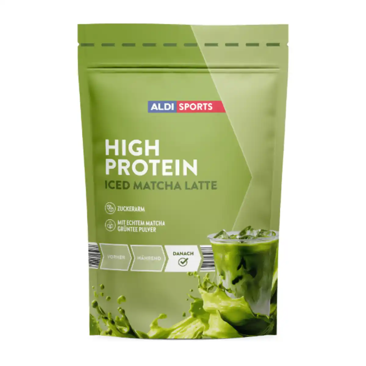 Bild 1 von ALDI SPORTS High Protein Pulver Iced Matcha Latte 250g