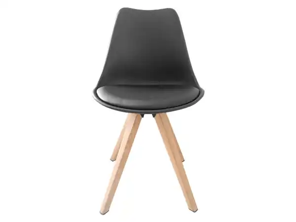 Bild 2 von byLIVING Stuhl Kira 2er Set (eiche / schwarz)