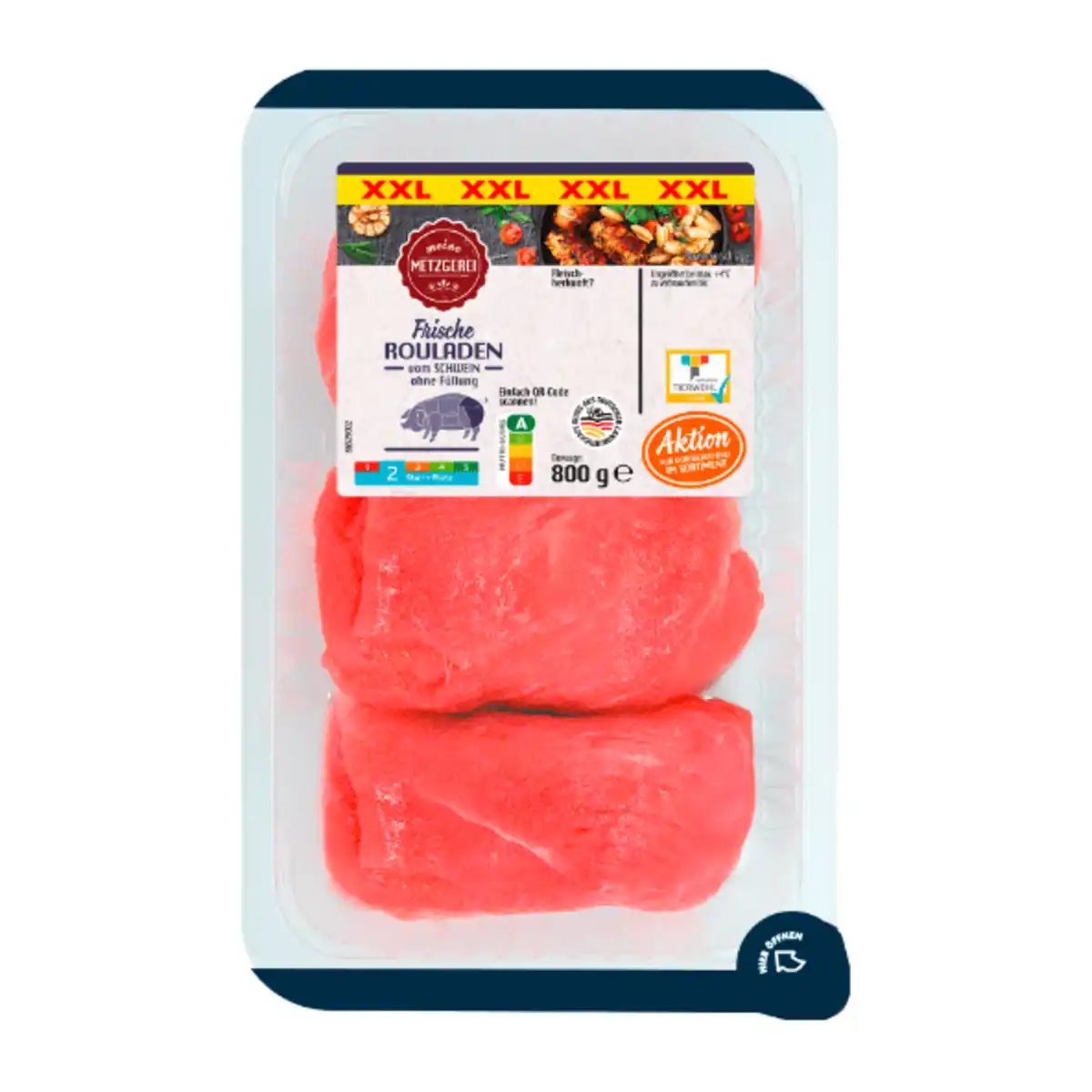 Bild 2 von MEINE METZGEREI Schweinerouladen XXL 800g