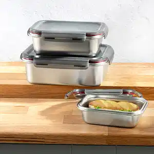 Fisko Edelstahl Frischhaltedose