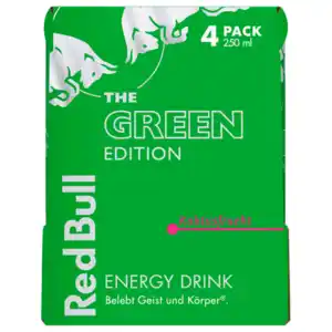 Red Bull Energy Drink Green Edition Kaktusfrucht 4x0,25l