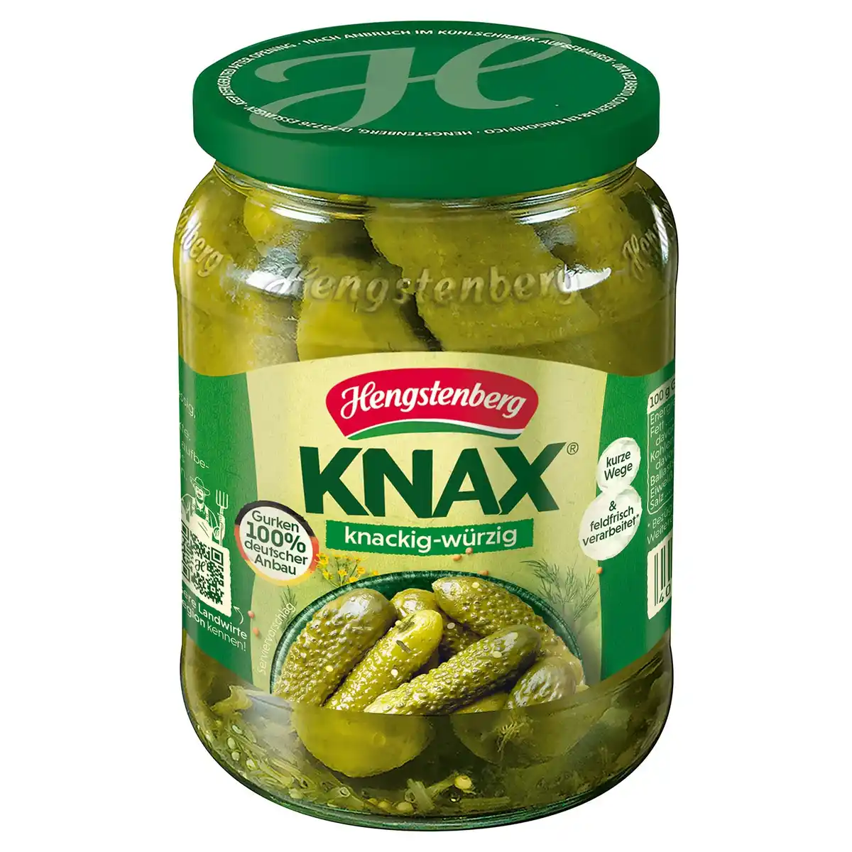 Bild 1 von HENGSTENBERG KNAX Gewürzgurken 360 g