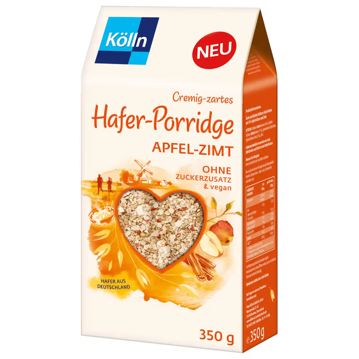Bild 1 von Kölln Hafer Porridge Apfel Zimt 350g