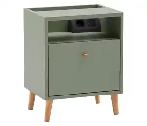 Nachttisch »Bjarne« mit Ladefunktion, pistazie