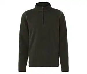 Fleece-Troyer, khaki-anthrazit