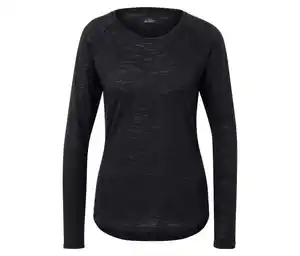 Outdoor-Funktionsshirt, schwarz