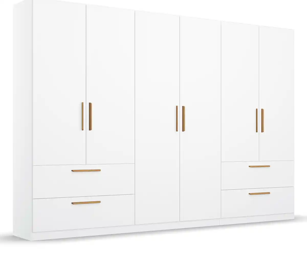 Bild 1 von Rauch Drehtürenschrank "Skandi" 6-türig mit vier Schubladen, weiß