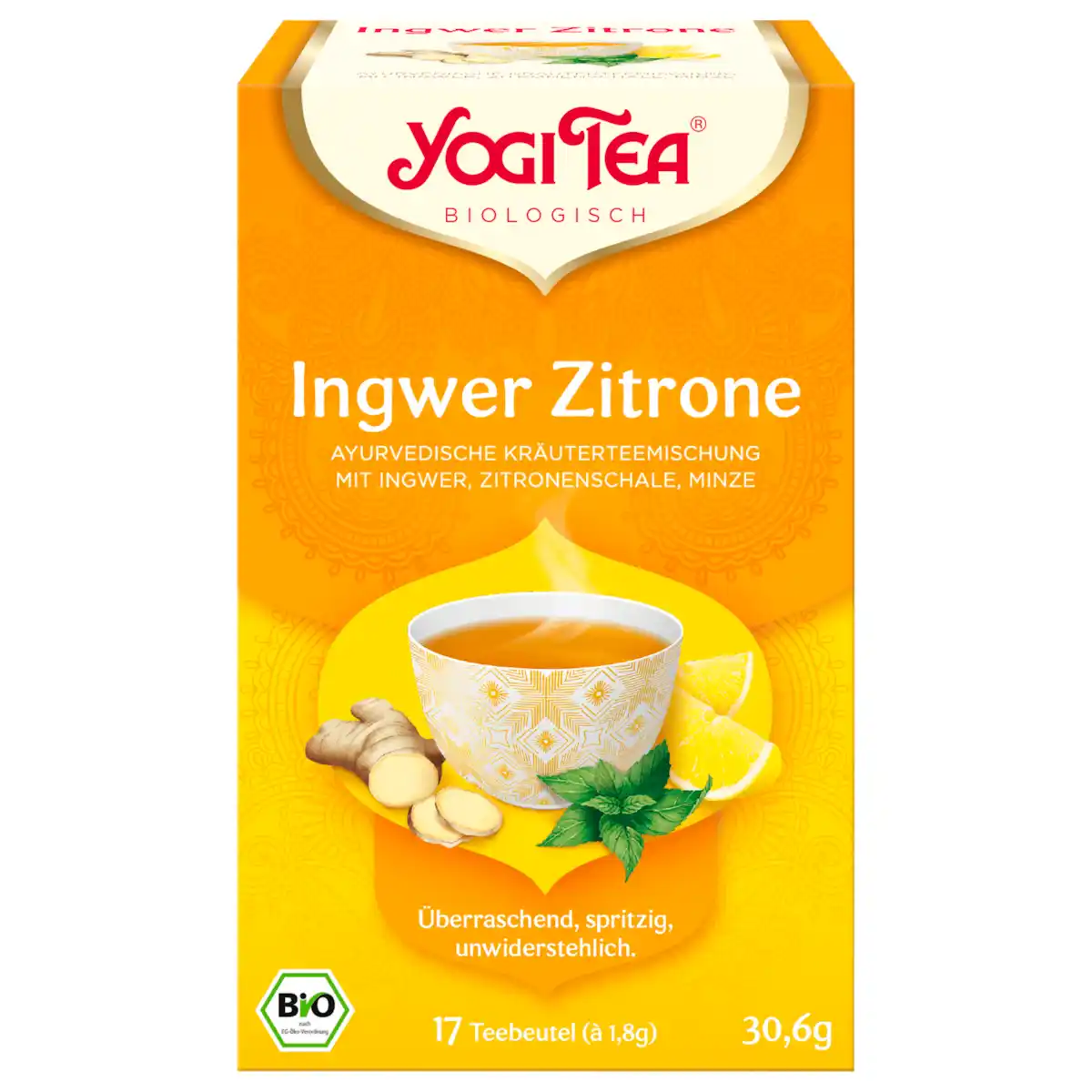 Bild 1 von Yogi Tea Bio Tee Ingwer Zitrone 30,6g 17 Beutel