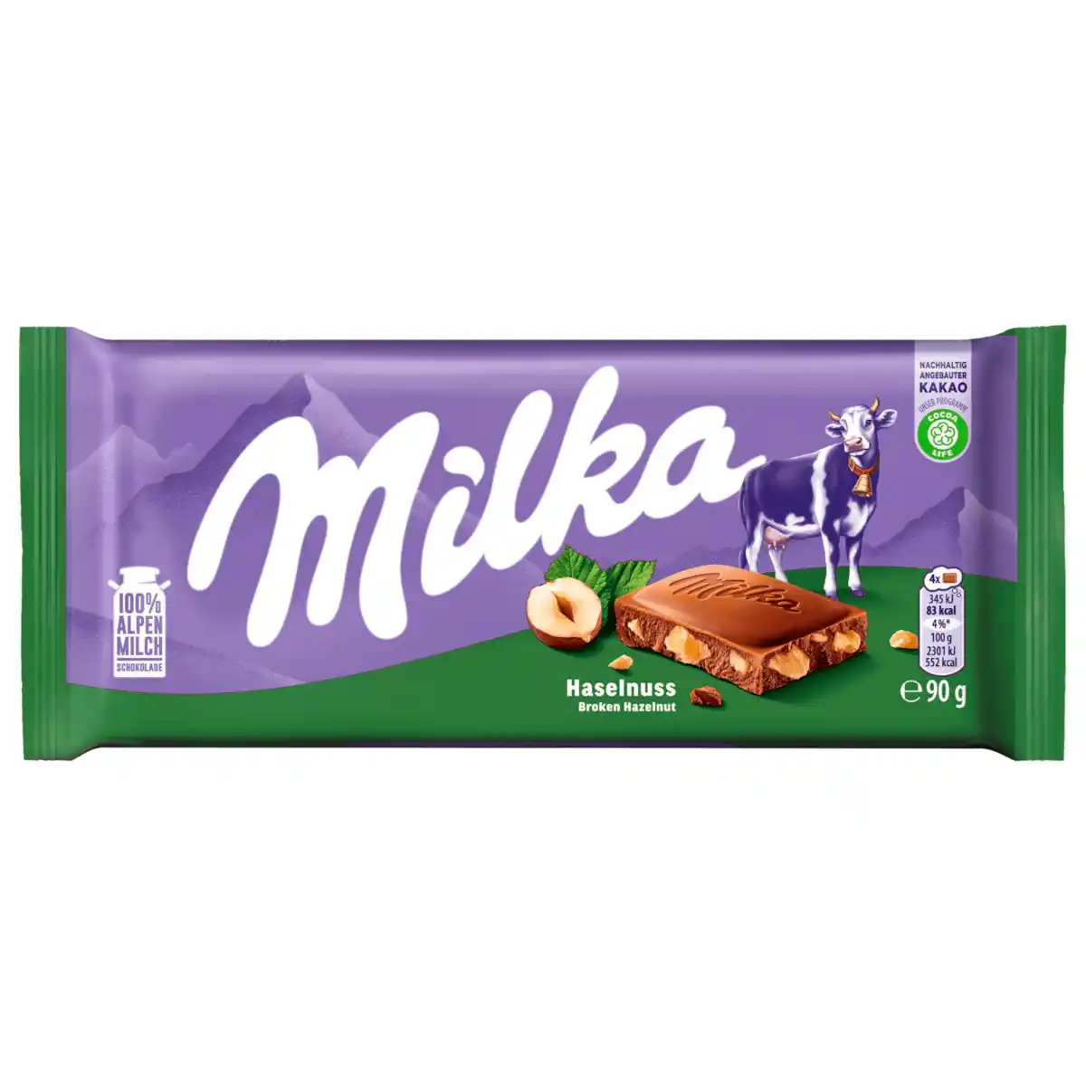 Bild 1 von Milka Schokolade Haselnuss 90g