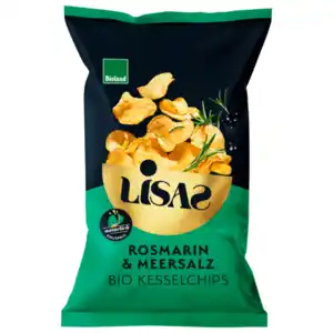 Lisas Bio-Kesselchips Rosmarin & Meersalz 115g
