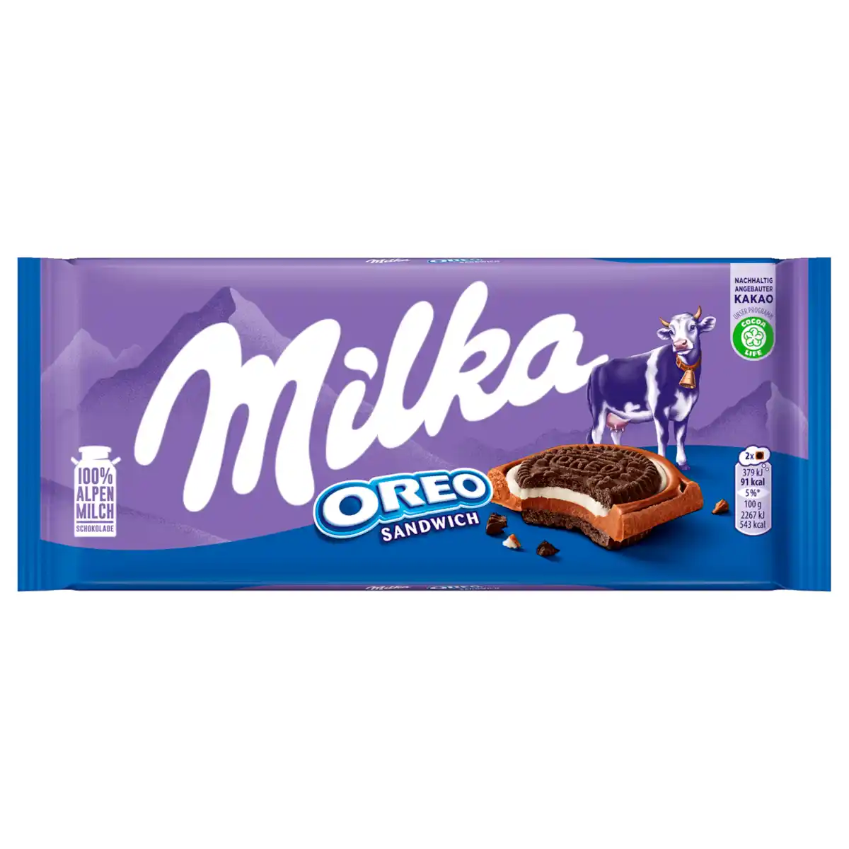 Bild 1 von Milka Schokolade Oreo Sandwich 92g