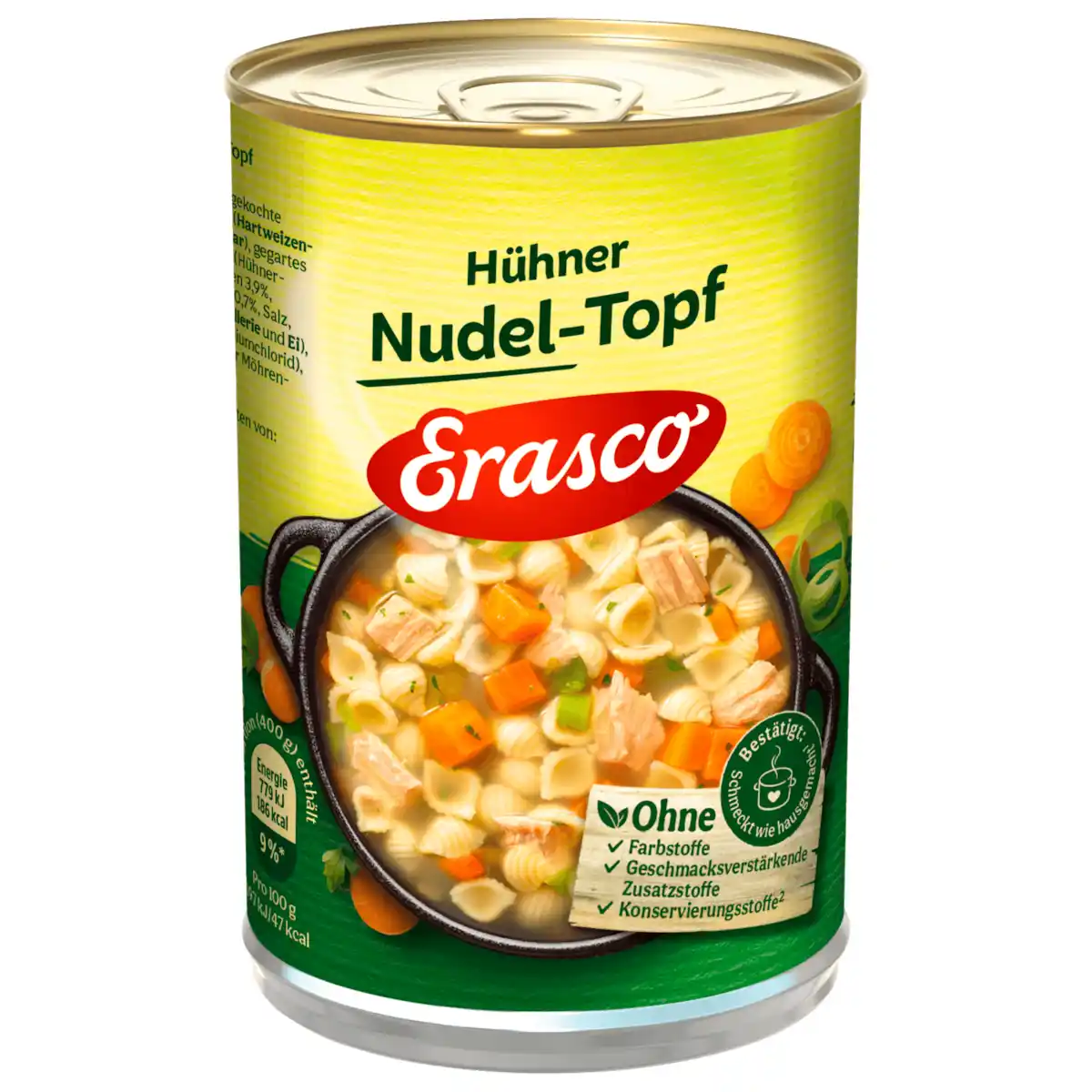 Bild 1 von Erasco Hühner-Nudeltopf mit natürlicher Hühnerbrühe 400g